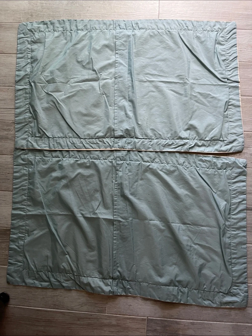 2 Madison Park Quincy Euro King pillow shams bluebird botanical leaf 100% cotton